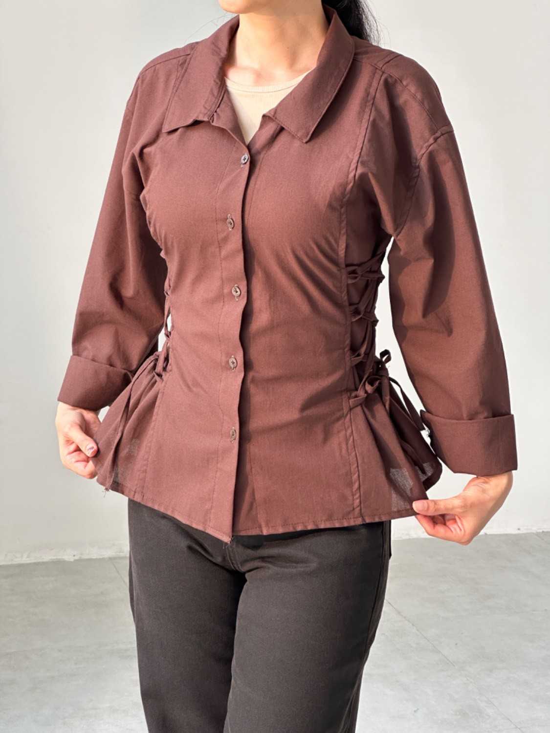شومیز لینن بغل بندی حلما