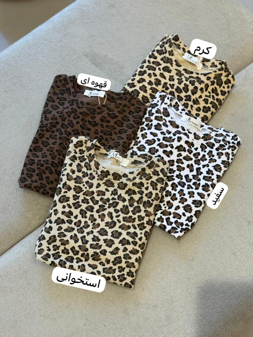 کراپ پلنگی یقه گرد 644