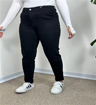 شلوار مام فیت سایز بزرگ کد 21407