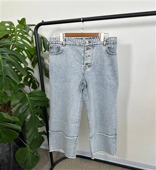 شلوار نیم بگ دمپا ریش کد 500048