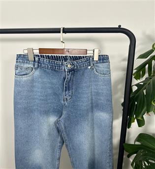 شلوار نیم بگ آبی بزرگ کد 22970