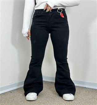 شلوار بوت کات ذغالی کد 20774