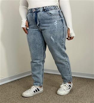 شلوار مام استایل سایز بزرگ کد 21098