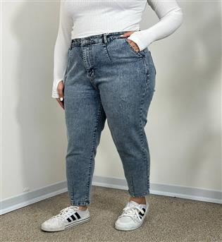 شلوار مام فیت  قد 95 سایز بزرگ کد 21860