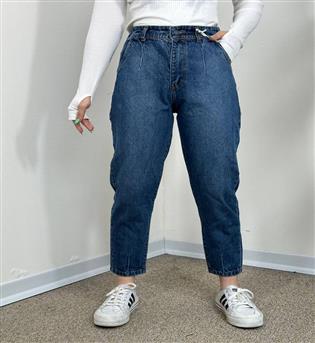 شلوار مام استایل آبی کد 1401