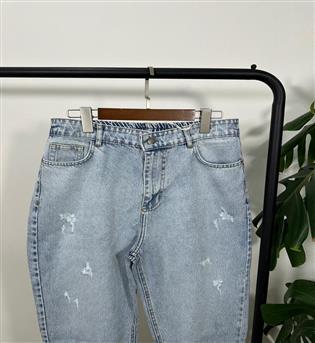 شلوار مام استایل آبی کد 21955