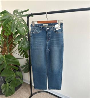 شلوار استریت آبی قد 100 کد 22232