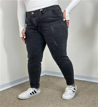 شلوار مام فیت قد 95 سایز بزرگ کد 21408