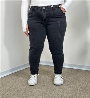 شلوار مام فیت  سایز بزرگ  21408 E1