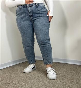 شلوار مام فیت  سایز بزرگ 21860  E1