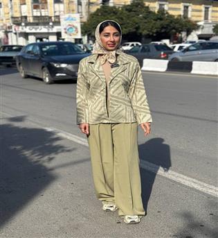 کت ژاکارد میخک