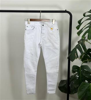 شلوار جین قد 95 سفید کد5623