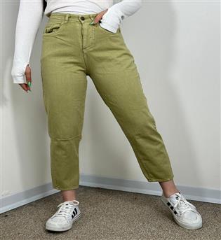 شلوار مام استایل پسته ای کد 9015