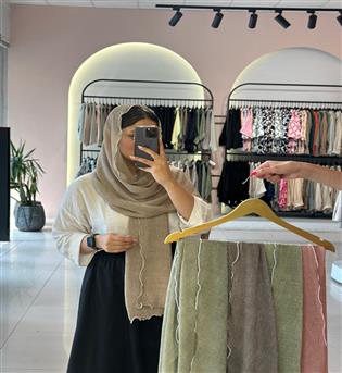 شال دور مروارید شنی