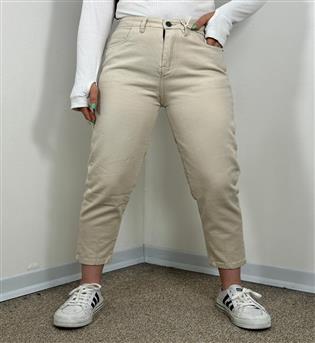 مام استایل کتان کرم کد 4173