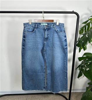 شلوار فول بگ آبی قد 104 کد 23163