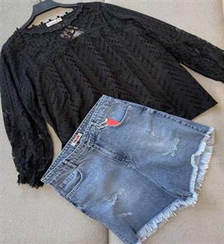 شومیز استین طور