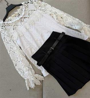 شومیز استین طور